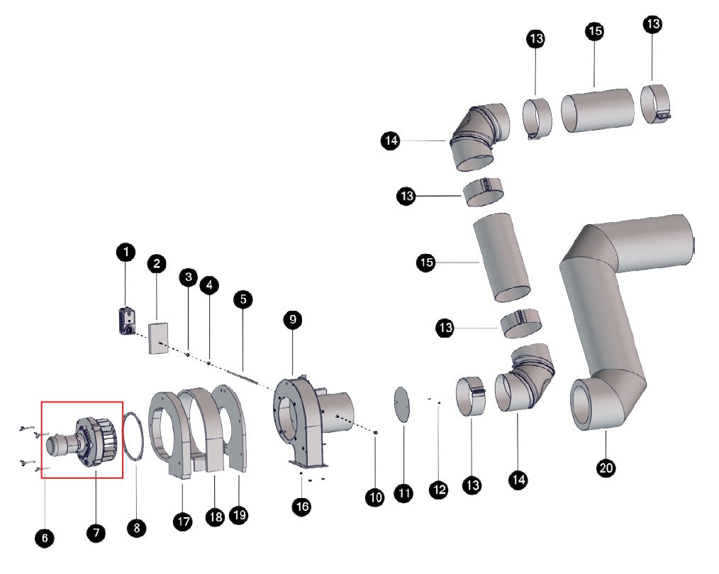 Draught fan complete F.Hack BG3/AGR VR.BG2