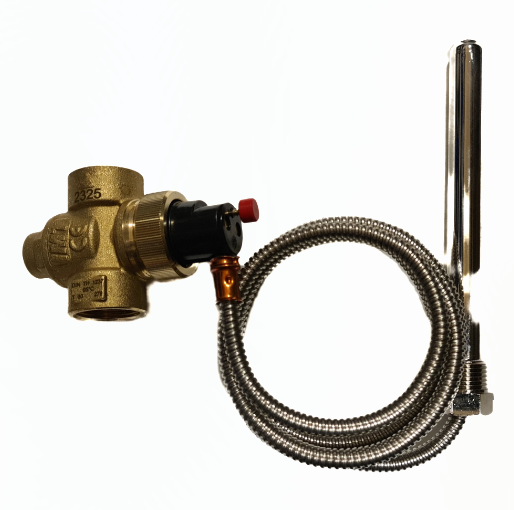 Thermal valve 95°C 2 port with capilliary - Herz