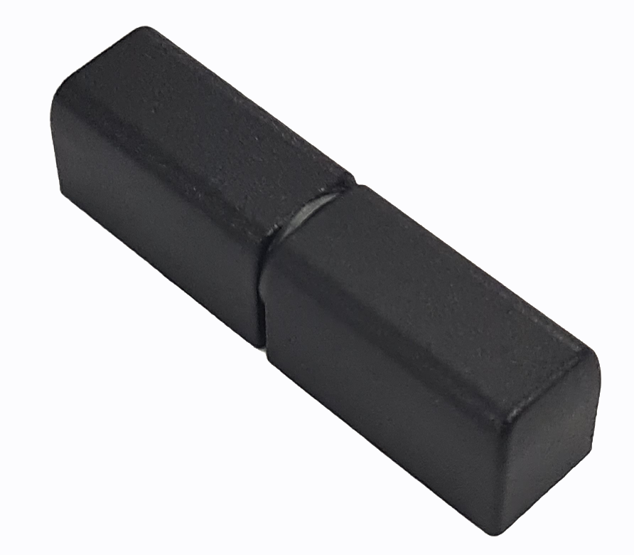 Hinge Zinc plastic coated - Black detachable