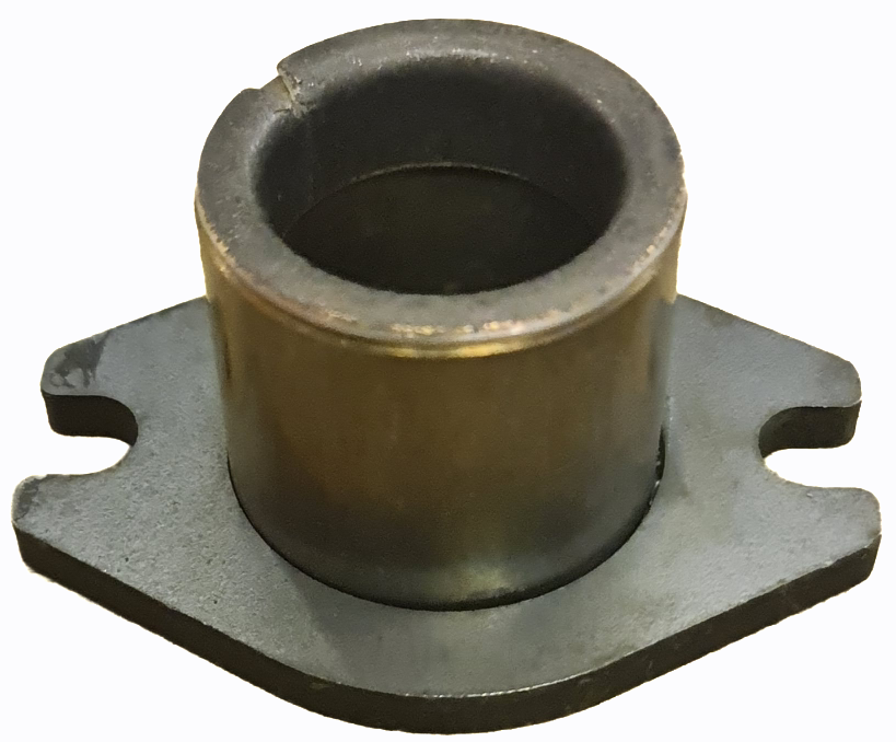 Bearing bush tipping grate lever -