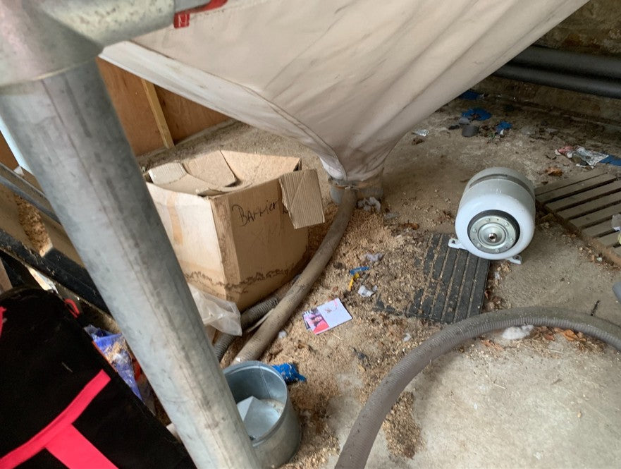 Fuel store (Wood pellets) and vacuum delivery system - RHI_B_FS2