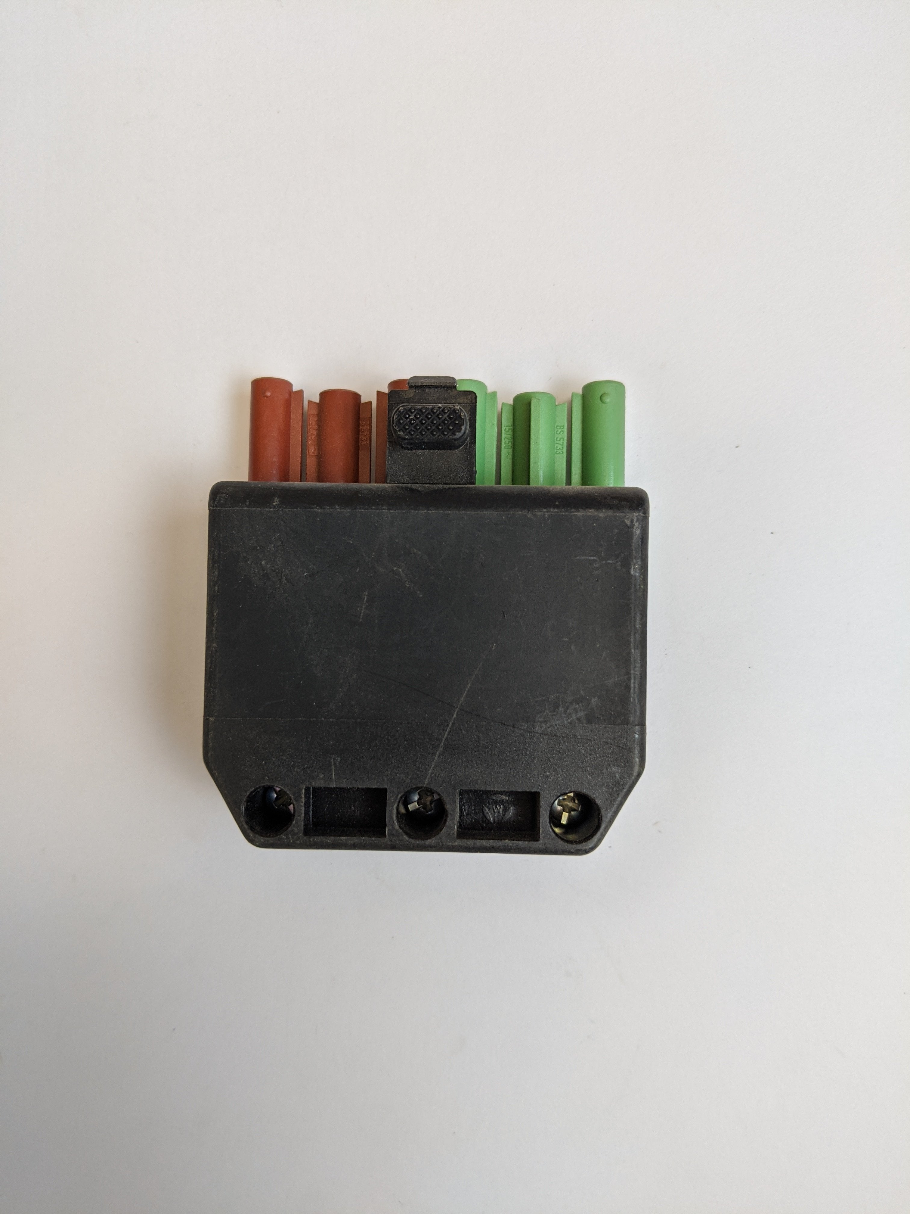 Wieland plug ST18/6-pin - with strain relief VAILL brown-green