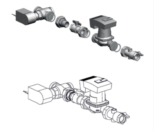 Backflow set for boilers up to 60kW Stratos Para 30/18 MV, back end