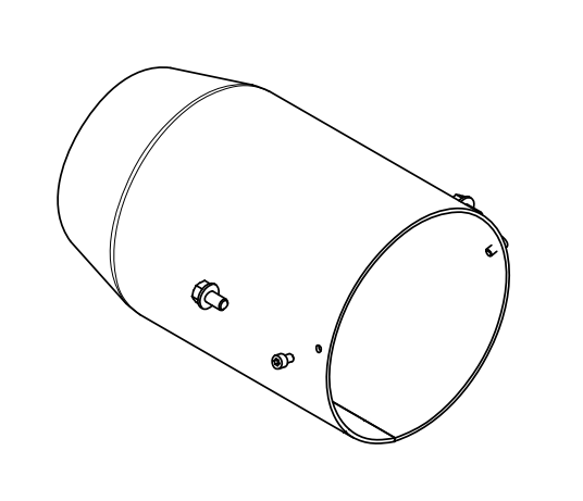 BLAST TUBE MAX GAS 170 - 250 TC 197mm - BFB04027/017