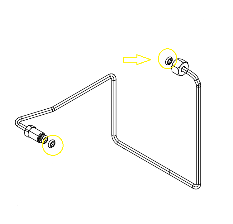 SEALING WASHER FOR MAX OIL PIPES - BFG01042