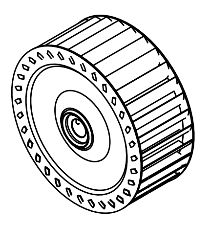 FAN IMPELLOR 120 X 50 (W123/1) - BFV10060/001