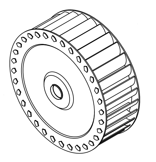 FAN IMPELLOR 120X42 - W123/2