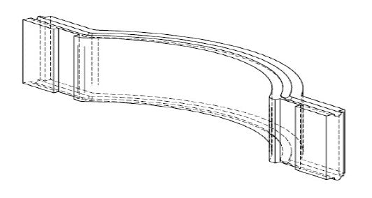 Refractory stone arched L=200 - Arch CC BF