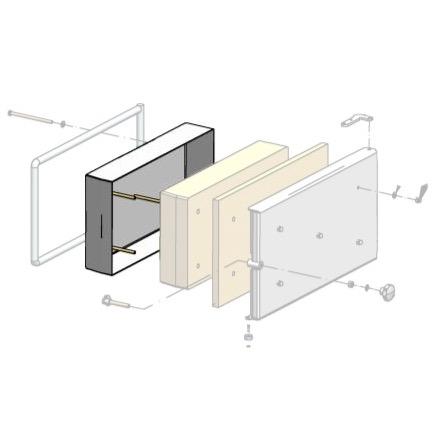Panel inside Combustion door - firematic