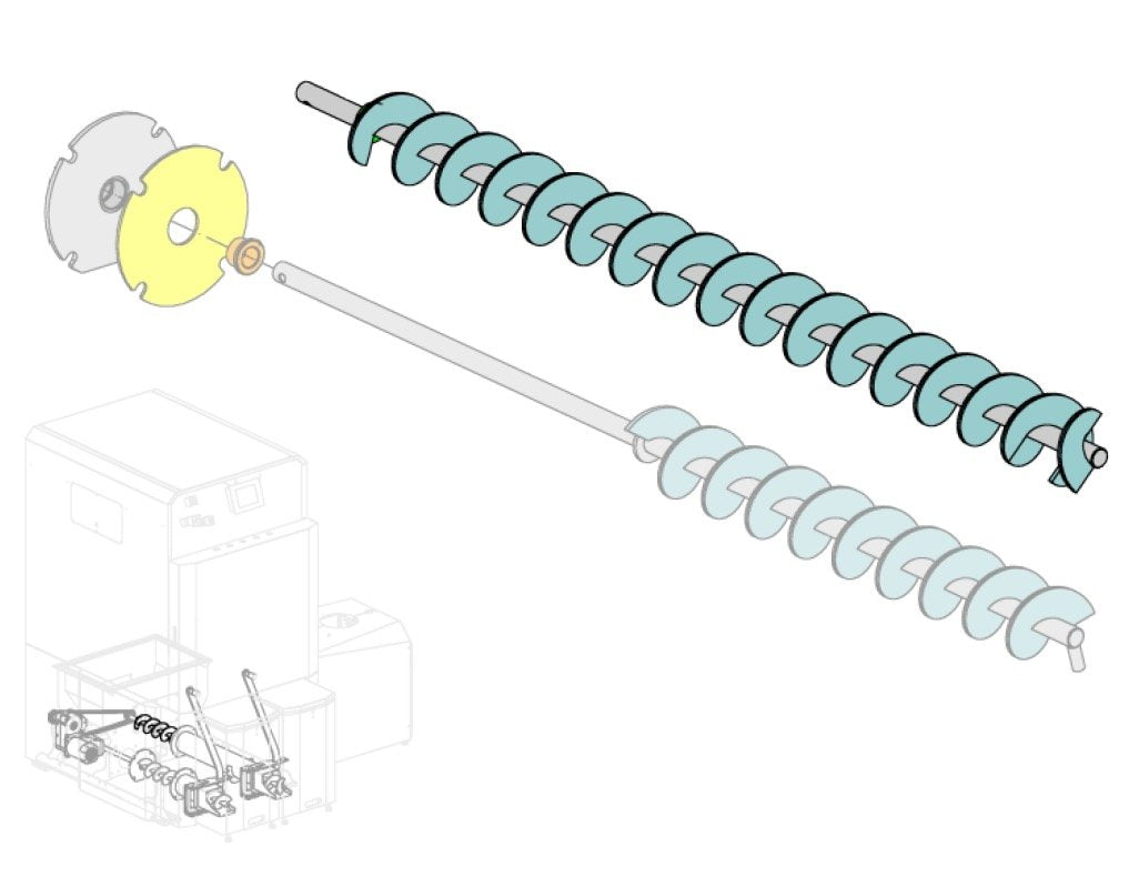 FireMatic 80-100 Fly Ash Discharge Screw