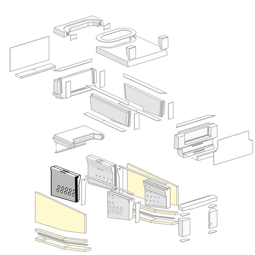 Bottom Front Right Secondary Air Brick - FM130-201