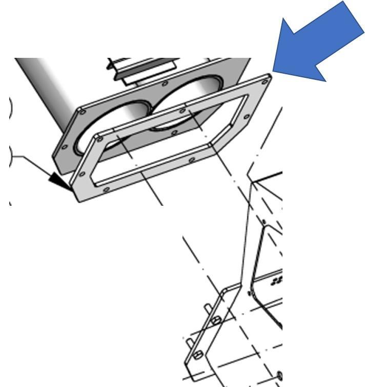 Gasket flange - Tube Insert bin