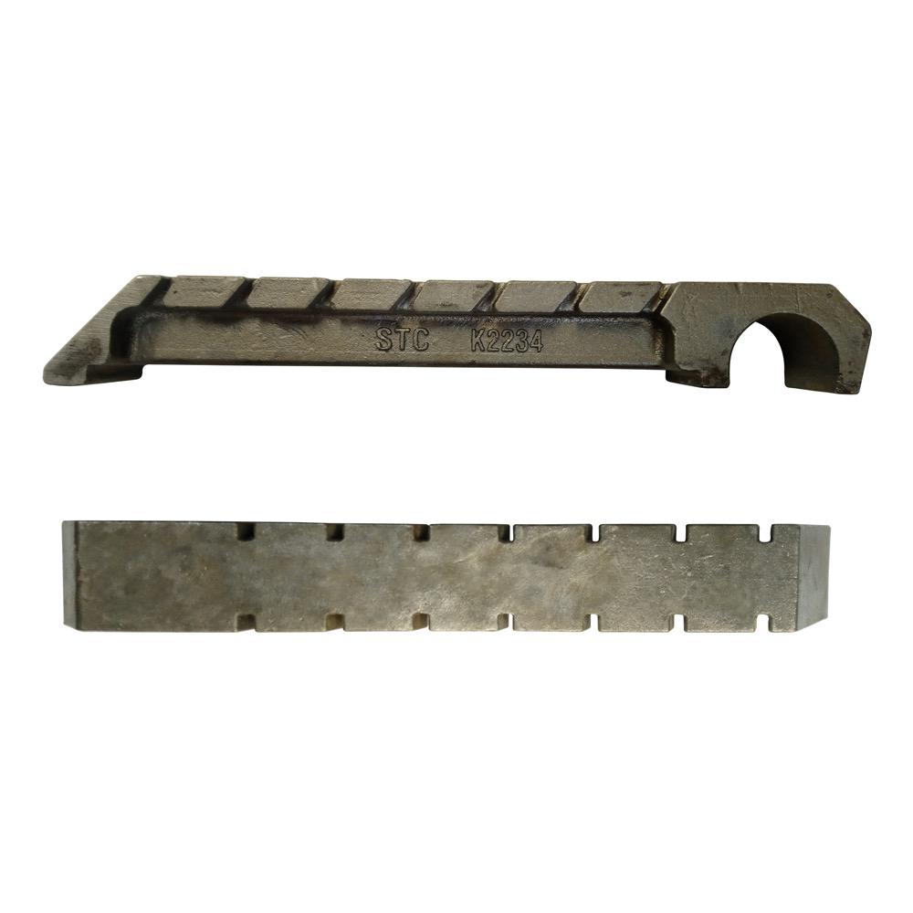 Grate element side slot - Pusher grate flattened BF