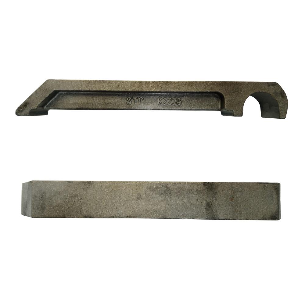 Grate element (quarter-width) - Pusher grate flattened BF