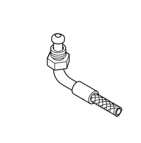 OIL LINE FLEX 600MM 1/4 M ELBOW-3/8M S - S952/15