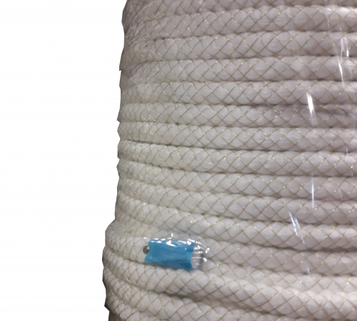 Glass fiber rope 8mm 1m , up to 550Â°C, 29g/m, 100m/Roll, combustion ...