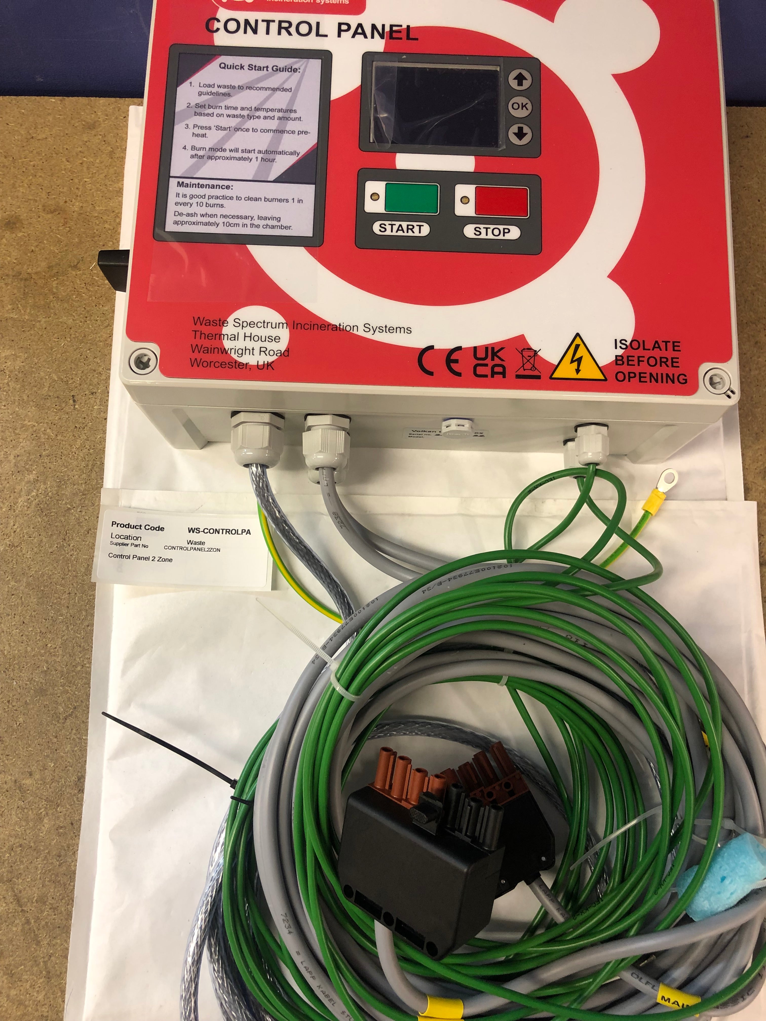 Control Panel 2 Zone, control spare part by Waste Spectrum ...
